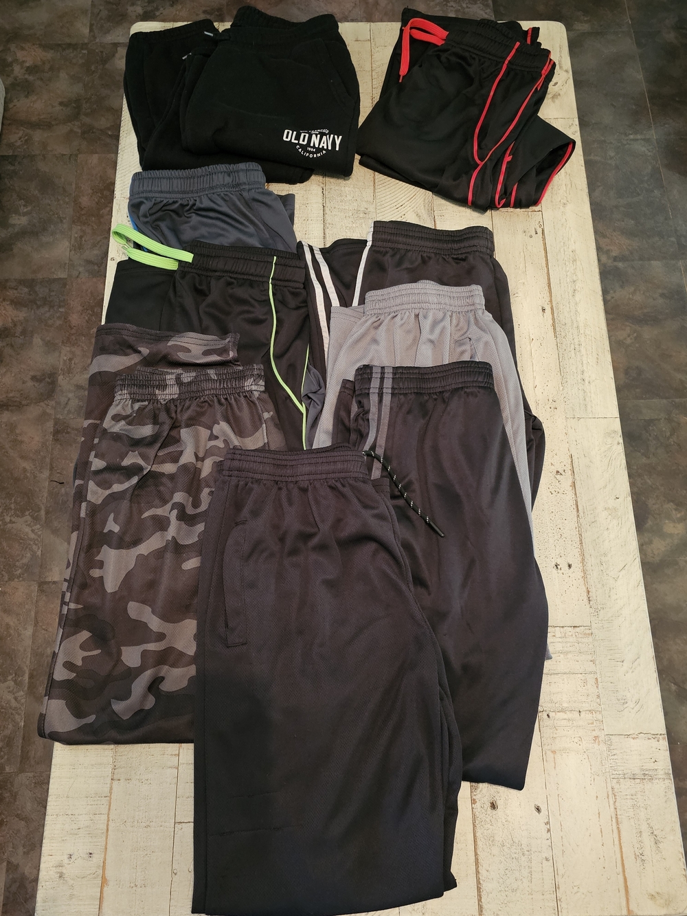 Boys Athletic Pant Bundle Of 9 - Size XL 14/16 Mens Small